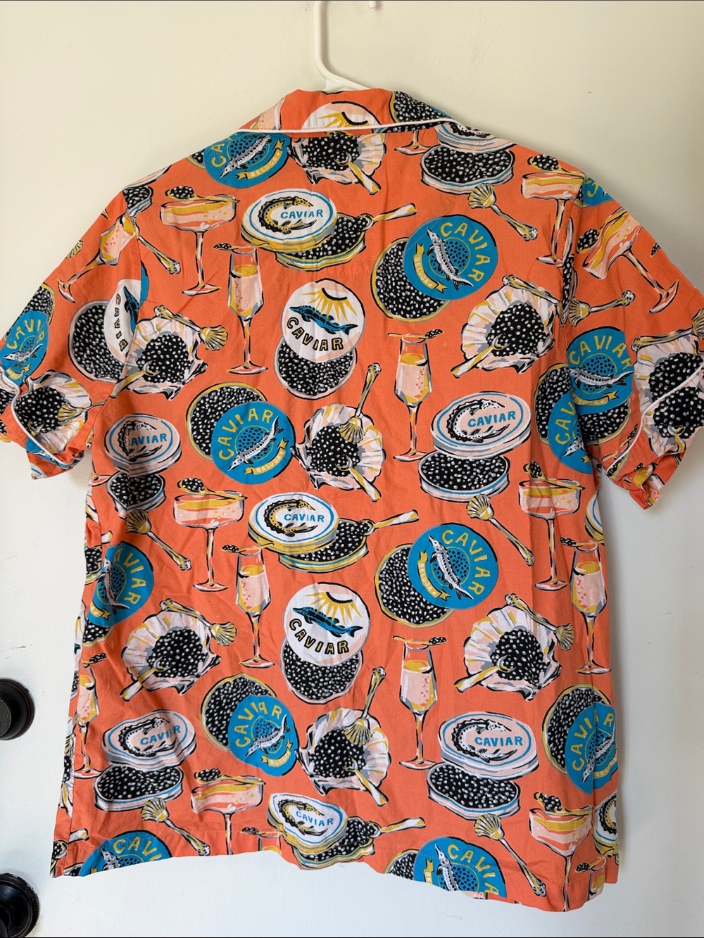 Printfresh PJ top Champagne & Caviar Short Sleeve Pajama Top medium - Picture 5 of 5